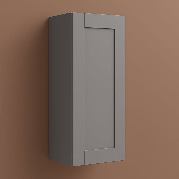 MILL'S PRIDE Richmond Vesuvius Gray Plywood Shaker Wall Kitchen Cabinet 12 in W x 12 in D x 36 in H