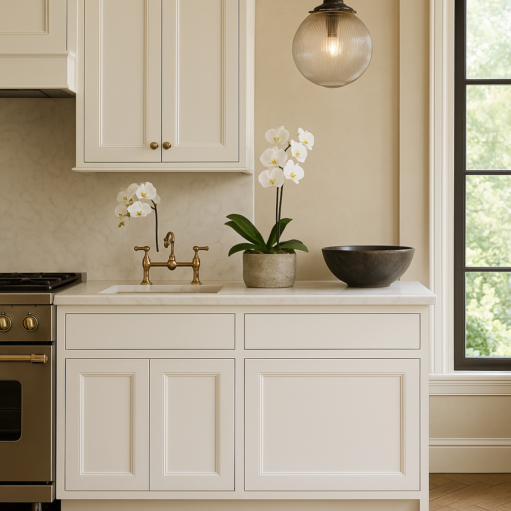Hampton Bay 27 in. W x 24 in. D x 34.5 in. H Ready-to-Assemble Base Kitchen Cabinet with CLICKREADY Technology