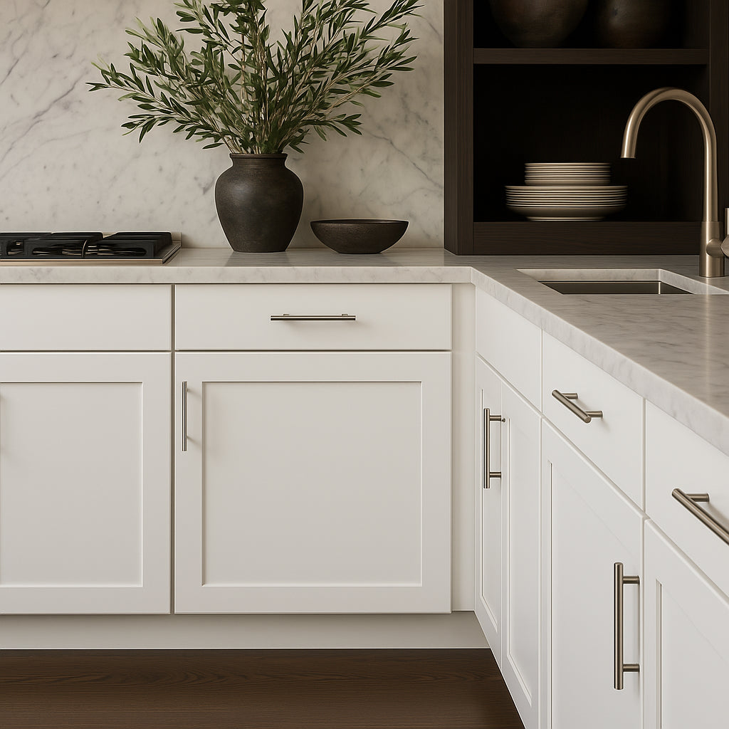 Hampton Bay Avondale 18-inch Alpine White Shaker Base Kitchen Cabinet