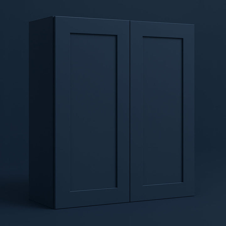 Hampton Bay Ink Blue Shaker Wall Kitchen Cabinet - 30x12x30