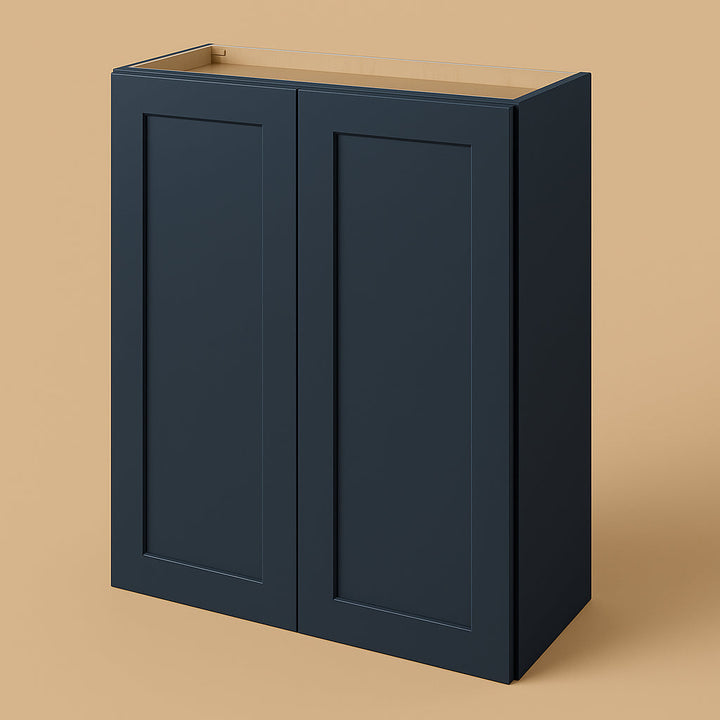 Hampton Bay Avondale Ink Blue Shaker Wall Kitchen Cabinet - 30x12x36