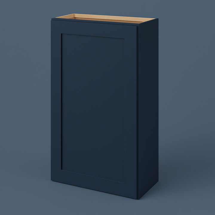 Hampton Bay Avondale Ink Blue Shaker Wall Kitchen Cabinet - 24x12x42