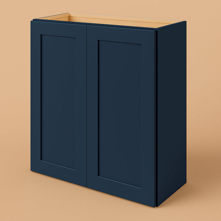 Hampton Bay Avondale Ink Blue Shaker Wall Kitchen Cabinet - 27x12x30