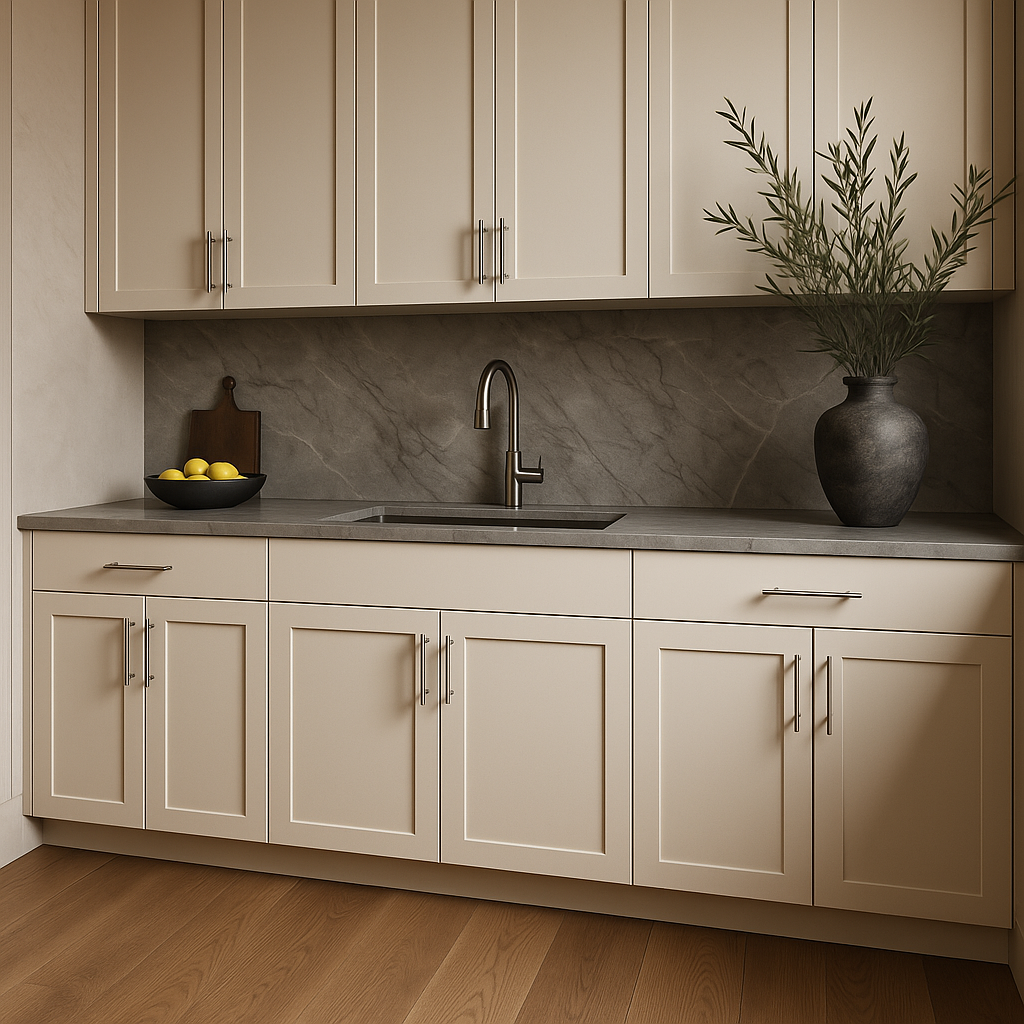 Hampton Bay Avondale Shaker Sink Base Kitchen Cabinet, Antique White