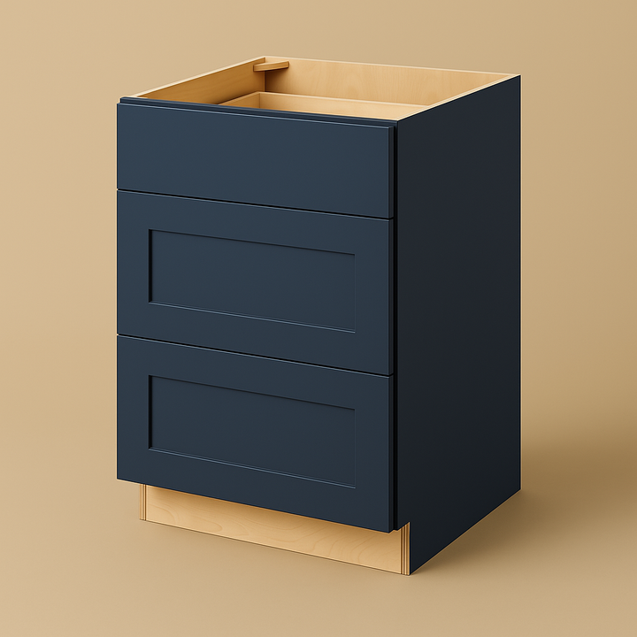 Hampton Bay Avondale 24-inch Ink Blue Shaker Drawer Base Cabinet