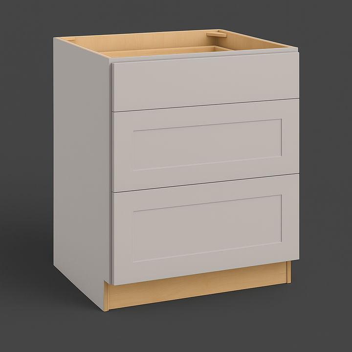 Hampton Bay Avondale 30-inch Shaker Drawer Base Cabinet in Dove Gray