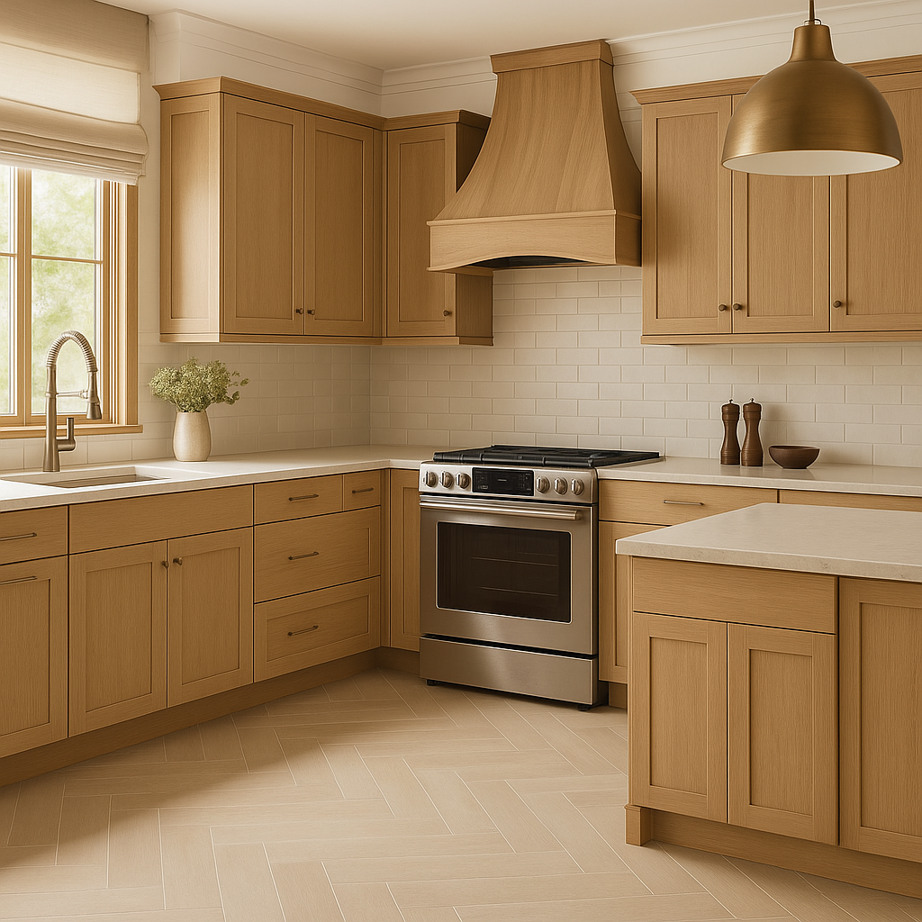 Hampton Bay Avondale 30 in. White Oak Shaker Base Kitchen Cabinet