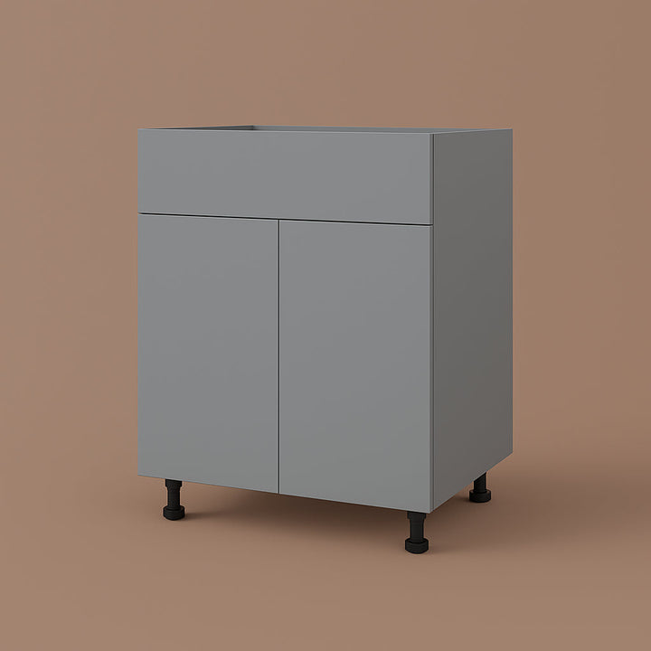Cambridge Radiance Matte Grey Slab Base Kitchen Cabinet - 30 in. W x 24 in. D x 34.5 in. H
