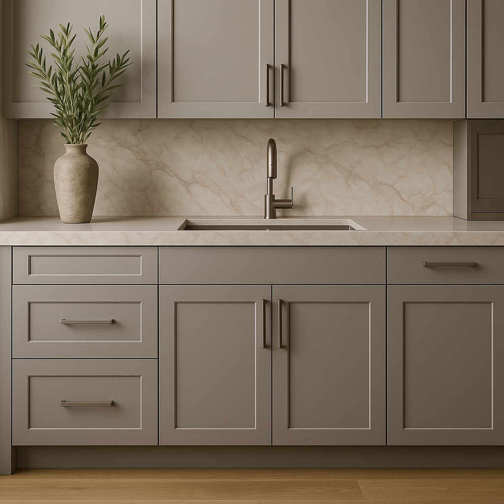 MILL'S PRIDE Richmond Vesuvius Gray Shaker Kitchen Cabinet - Ready to Assemble