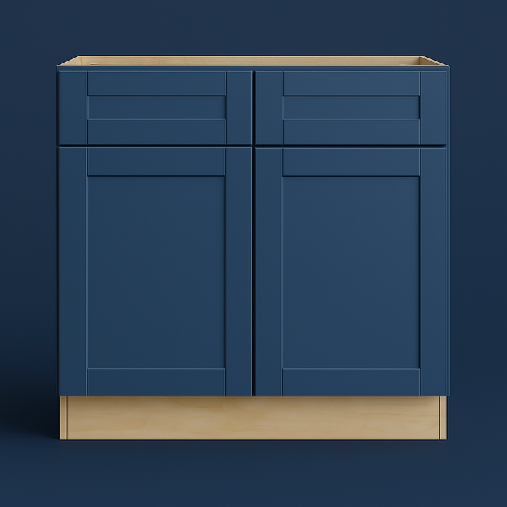 MILL'S PRIDE Valencia Blue Sink Base Cabinet - 36" Wide