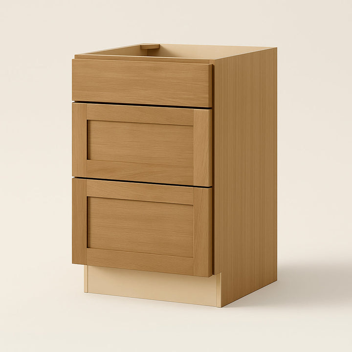 Hampton Bay Avondale 24" Shaker Drawer Base Cabinet in White Oak