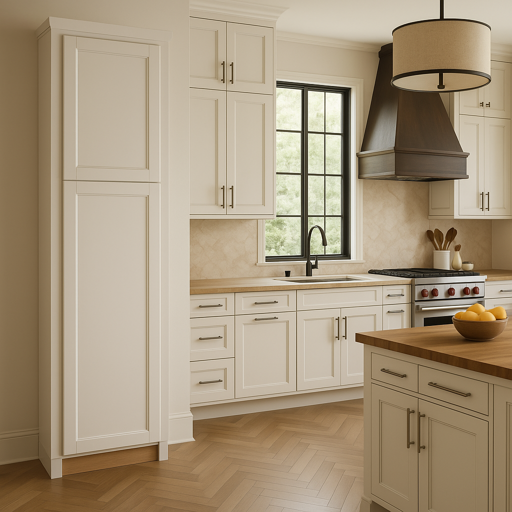 MILL'S PRIDE Richmond Verona White Shaker Pantry Cabinet - 18" W x 24" D x 90" H