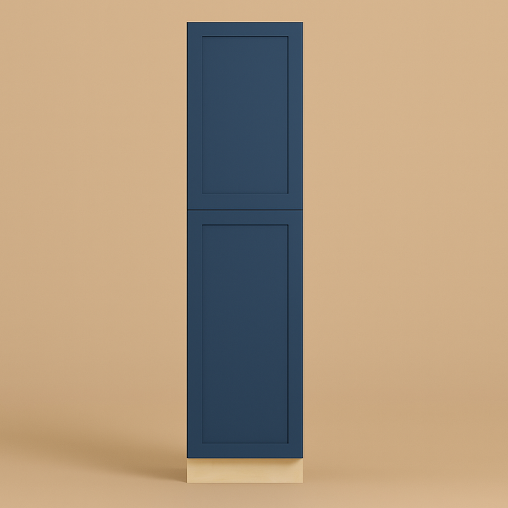 MILL'S PRIDE Valencia Blue Shaker Pantry Cabinet - 18" W x 24" D x 96" H