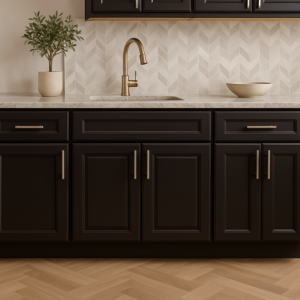 LIFEART CABINETRY Newport Ready to Assemble Base Cabinet, Dark Espresso