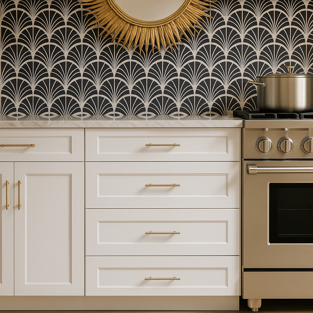 HOMLUX Shaker White 4-Drawer Kitchen Cabinet - Ready to Assemble
