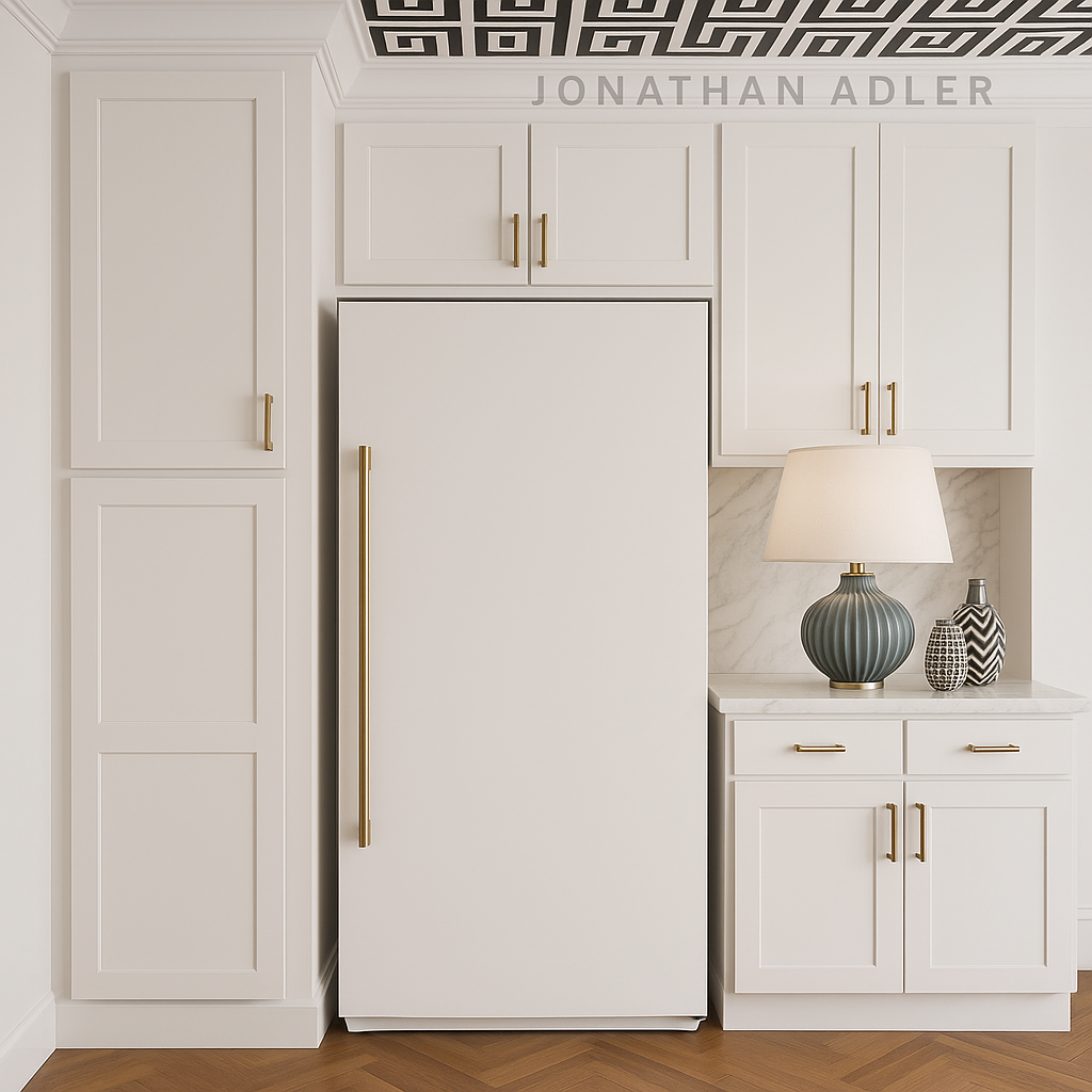 HOMLUX Shaker White Ready-to-Assemble Utility Kitchen Cabinet, 18x24x84 Inches
