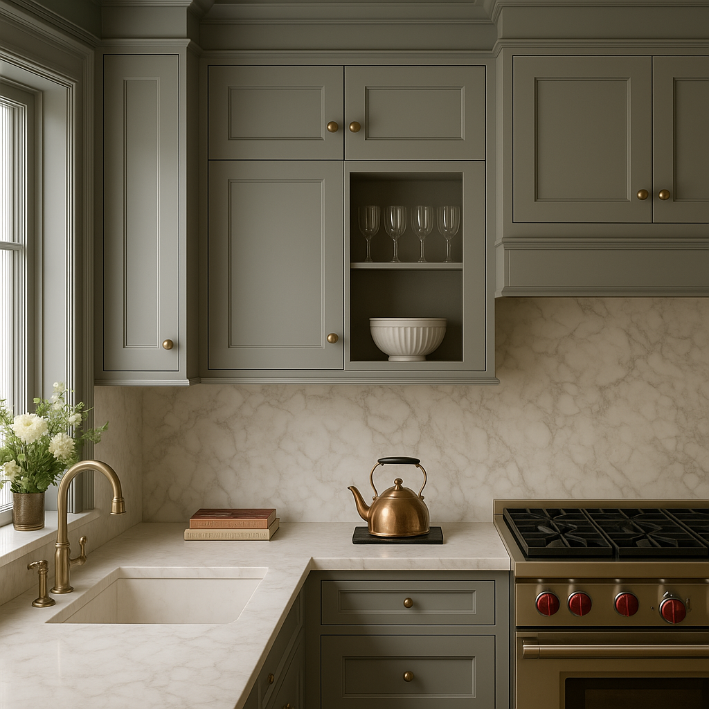 MILL'S PRIDE Richmond Vesuvius Gray Wall Kitchen Cabinet - Ready to Assemble