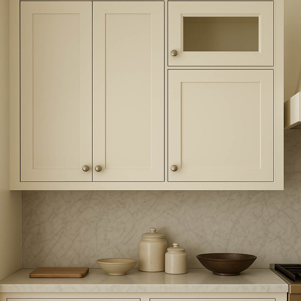 RoomyLife Antique White Wall Kitchen Cabinet - 18x12x12 Inches
