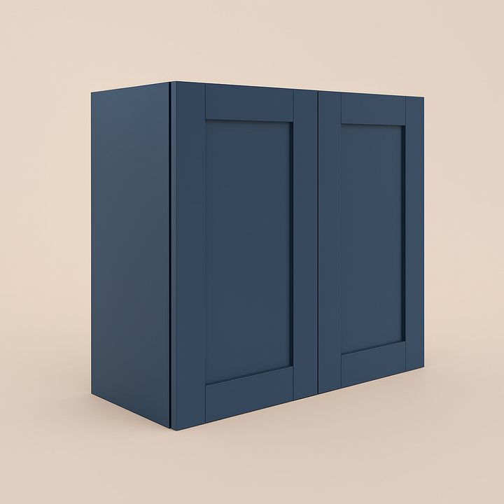 MILL'S PRIDE Valencia Blue Shaker Wall Kitchen Cabinet - Ready to Assemble