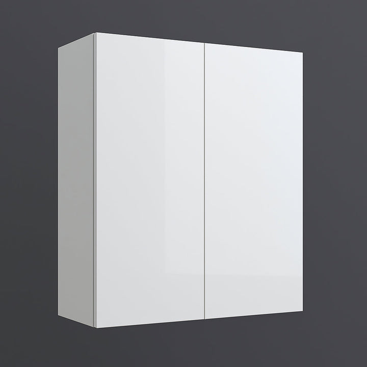 Cambridge Radiance 30 in. White Gloss Slab Wall Kitchen Cabinet