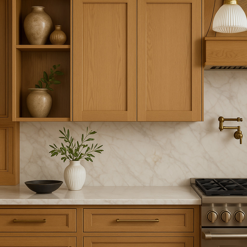 Hampton Bay Avondale 30-inch White Oak Shaker Wall Kitchen Cabinet