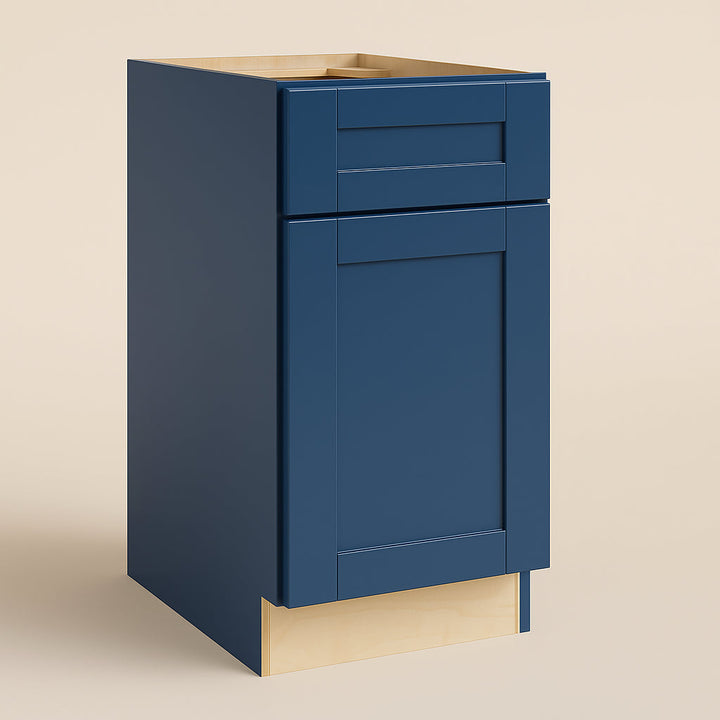 MILL'S PRIDE Valencia Blue Shaker Base Kitchen Cabinet - 21 in W x 24 in D x 34.5 in H