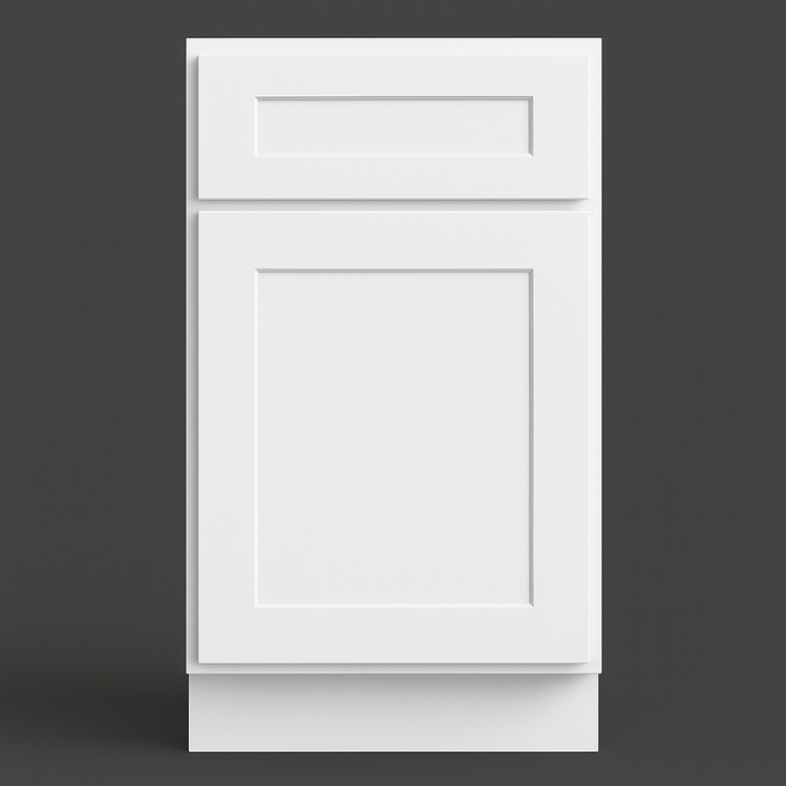 Design House Brookings Shaker Base Kitchen Cabinet, Solid Wood, White Finish