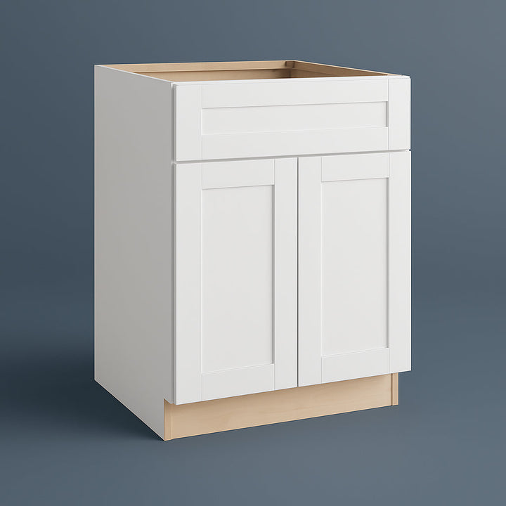 MILL'S PRIDE Richmond Verona White Shaker Base Kitchen Cabinet - 30 in W x 24 in D x 34.5 in H