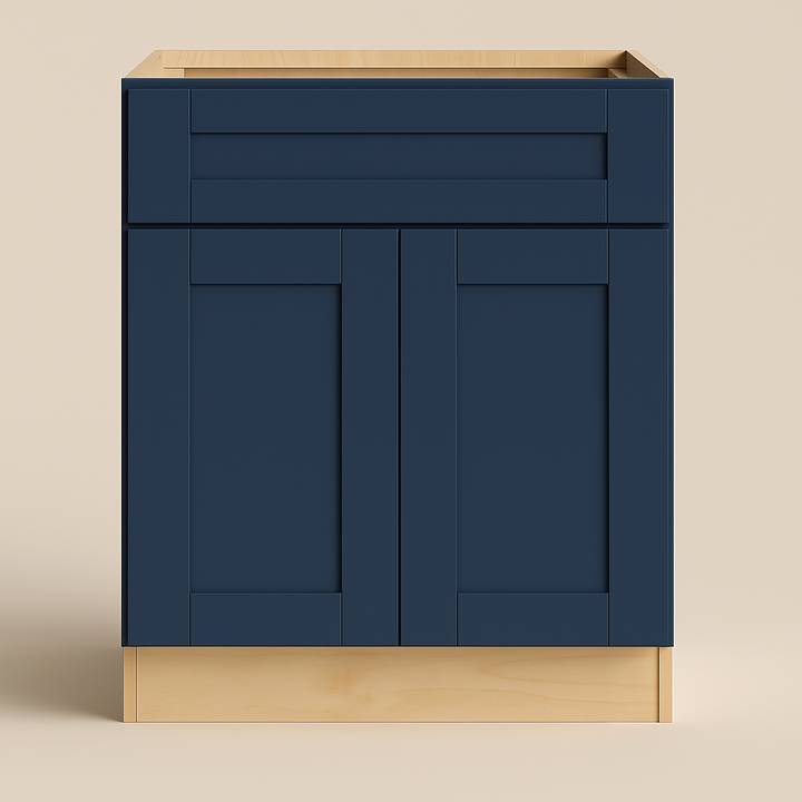 MILL'S PRIDE Richmond Valencia Blue Sink Base Cabinet - 30" W x 24" D x 34.5" H