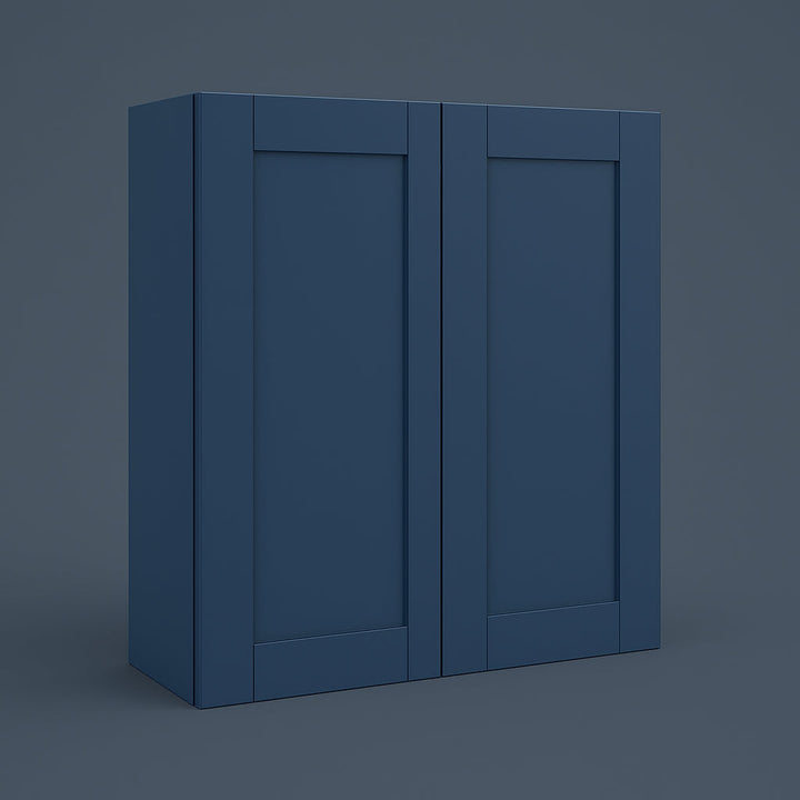 MILL'S PRIDE Valencia Blue Shaker Wall Kitchen Cabinet - 36" W x 12" D x 30" H