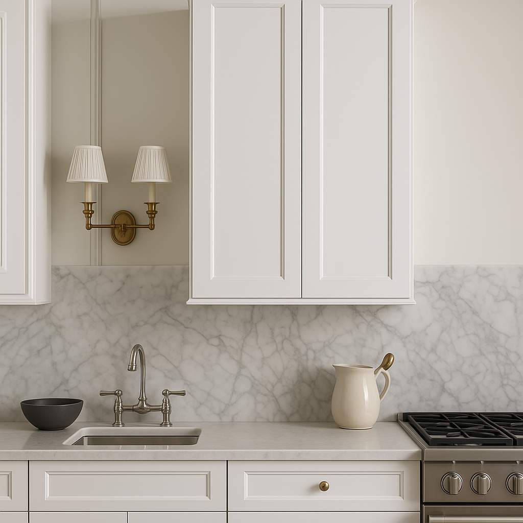PELHAM & WHITE Keyport Shaker 30" Wall Kitchen Cabinet in White