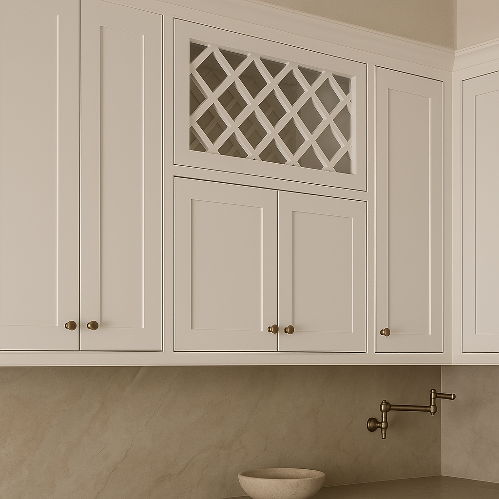 LIFEART CABINETRY Shaker Ready to Assemble Wall Wine Rack, White, 36x18x12