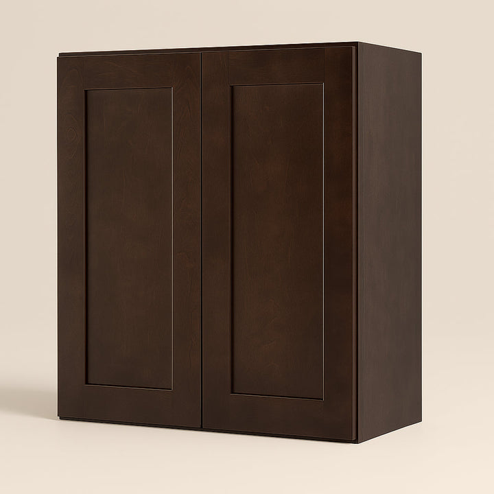 Design House Brookings Solid Wood Shaker Wall Kitchen Cabinet in Espresso
