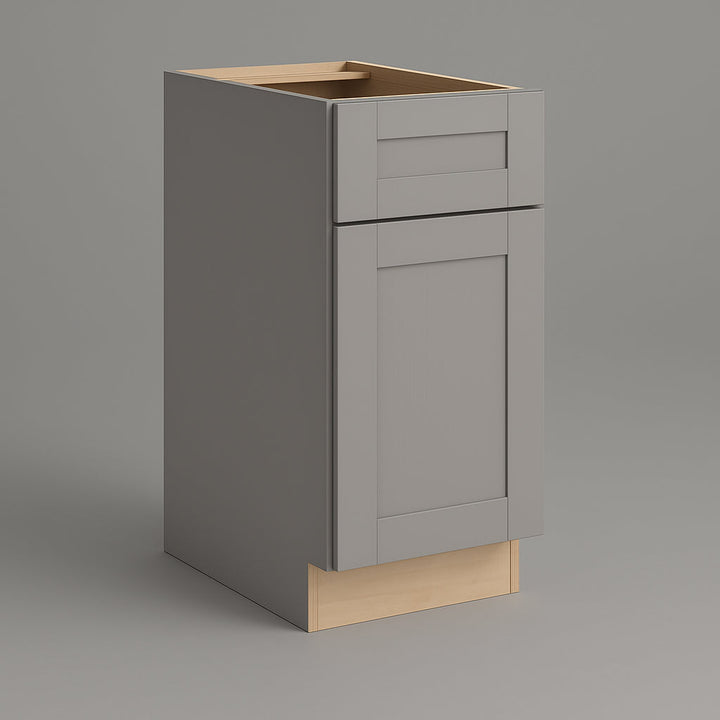 MILL'S PRIDE Richmond Vesuvius Gray Shaker Base Kitchen Cabinet - Soft Close, Ready to Assemble