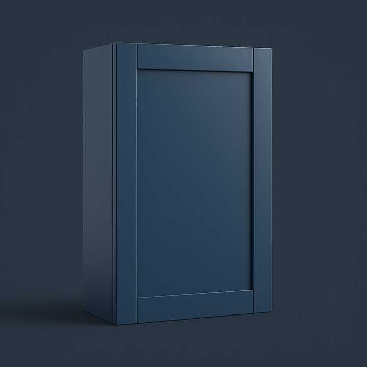 MILL'S PRIDE Valencia Blue Shaker Wall Kitchen Cabinet - 18" W x 12" D x 36" H