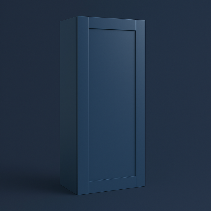 MILL'S PRIDE Valencia Blue Shaker Wall Kitchen Cabinet - 18" W x 12" D x 42" H