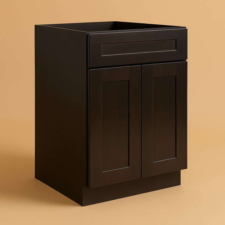 Design House Brookings Solid Wood Shaker Base Kitchen Cabinet in Espresso