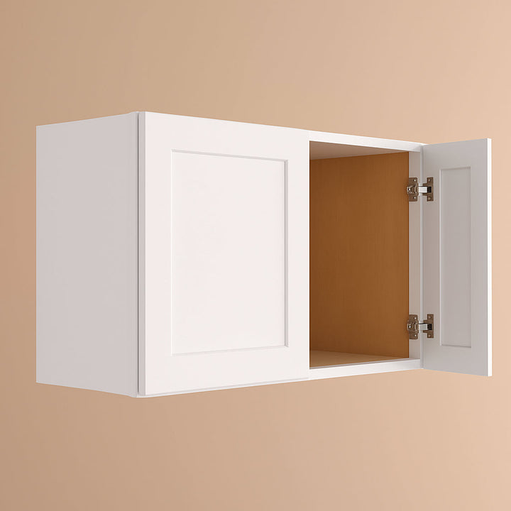 HOMEIBRO Shaker Dove Plywood Wall Bridge Cabinet - 36x24x18 Inches