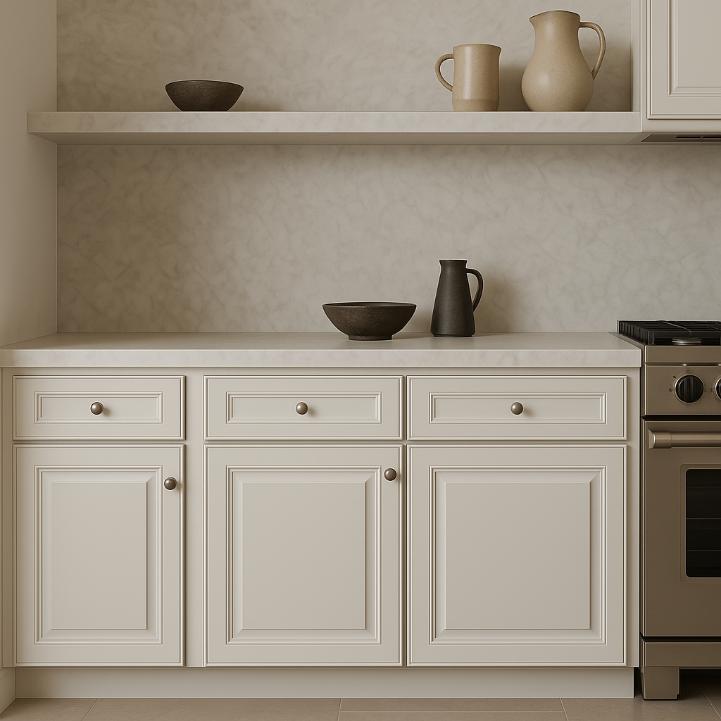 LIFEART CABINETRY Newport Ready to Assemble Base Cabinet with 1-Door and 1-Drawer in Classic White
