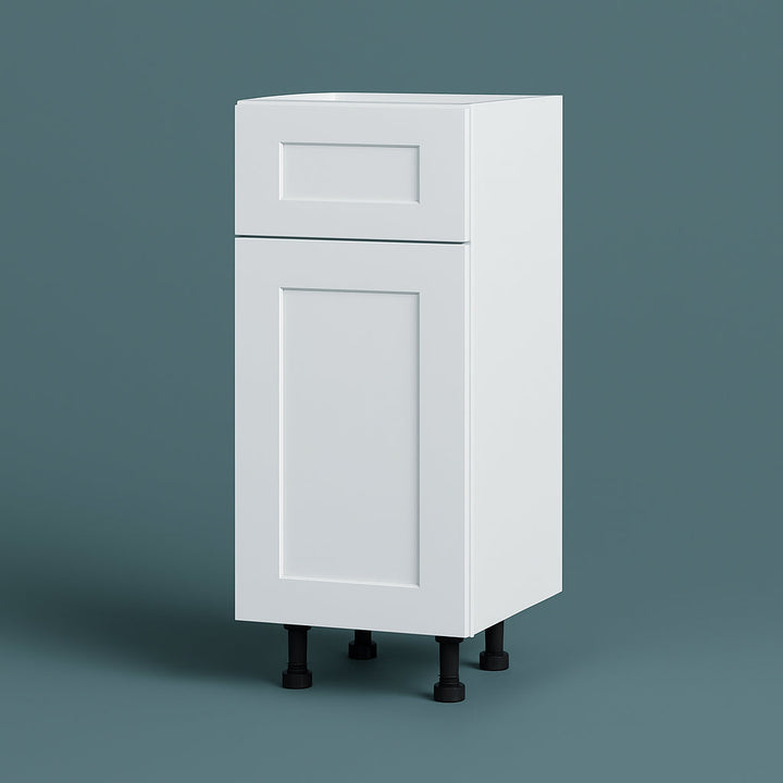 Cambridge Everest White Shaker Base Kitchen Cabinet, Ready to Assemble