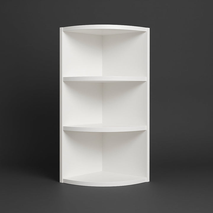 Bremen Cabinetry Shaker Wall End Open Shelf Cabinet in White