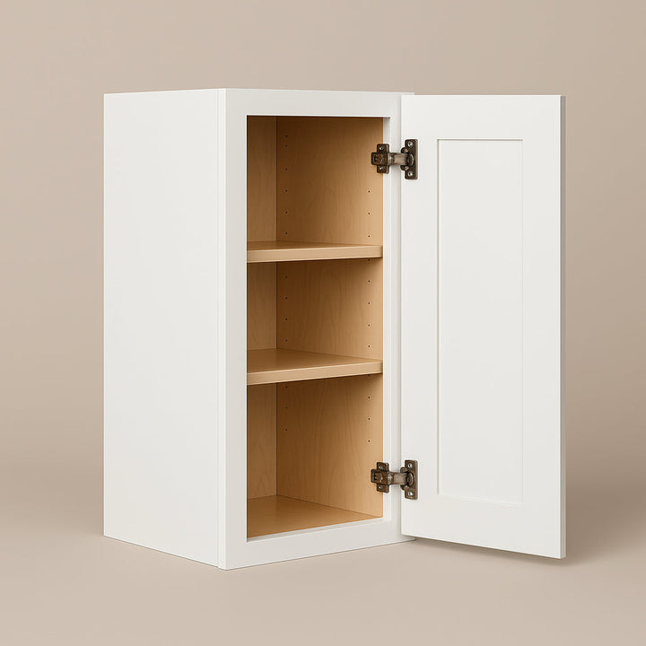 Bremen Cabinetry Shaker Wall Cabinet with Adjustable Shelves, White