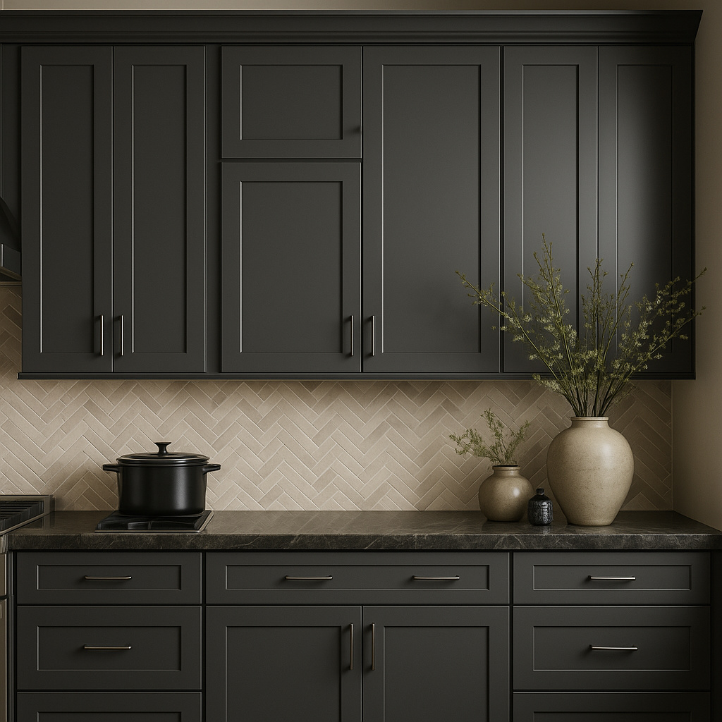 MILL'S PRIDE Richmond Venetian Onyx Plywood Shaker Wall Kitchen Cabinet - 21" W x 12" D x 30" H