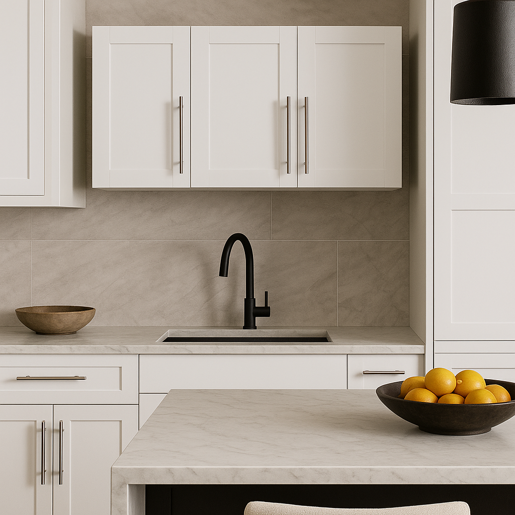 Aoibox Stackable Wall Mounted Upper Kitchen Cabinet, 15.75 in. W x 35.43 in. D x 19.69 in. H, White MDF
