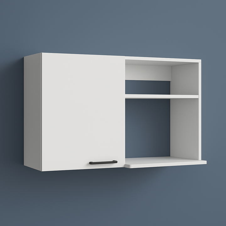 Amucolo White Wood Wall Kitchen Cabinet - Ready to Assemble