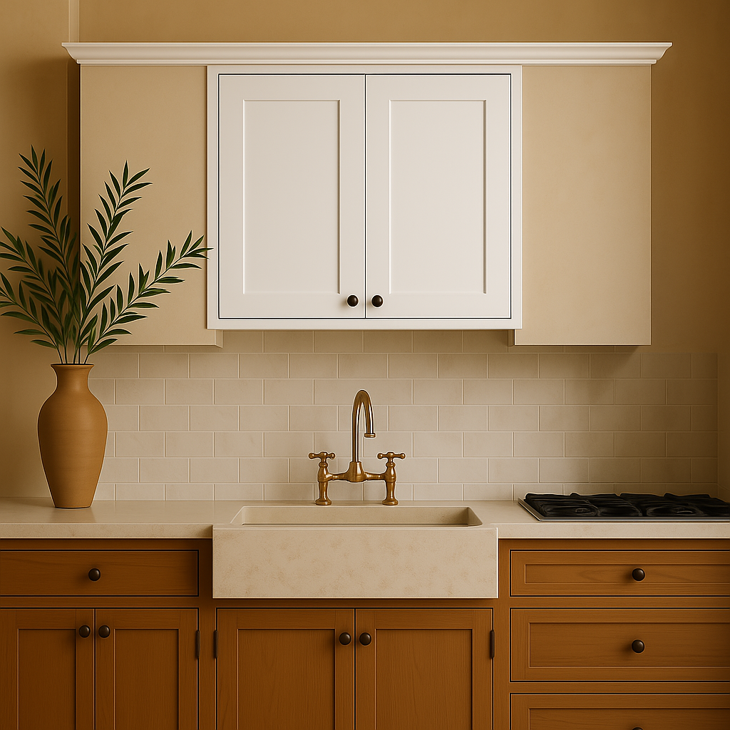HOMLUX Ready-to-Assemble Shaker White Wall Kitchen Cabinet, 30x12x24 Inches