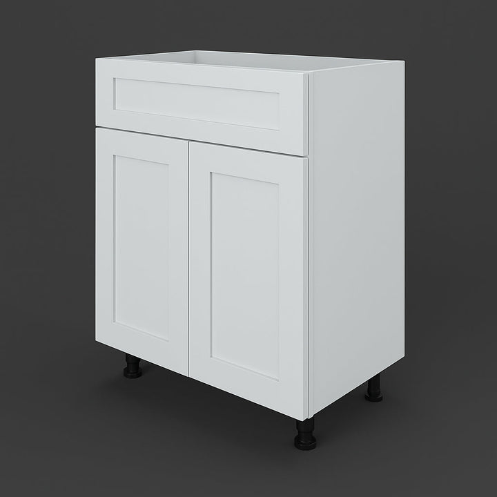 Cambridge Everest White Shaker Base Kitchen Cabinet, Ready to Assemble