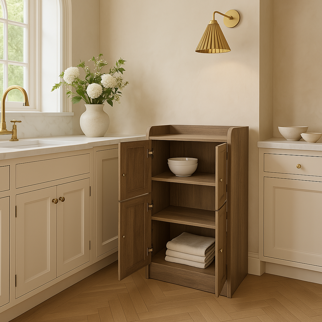 Unbranded Dark Oak Ready-to-Assemble Kitchen Cabinet - 23.6" W x 10.6" D x 39.3" H