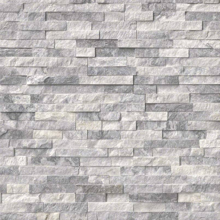MSI Alaska Gray Ledger Panel 6 in. x 24 in. Natural Marble Wall Tile (10 cases / 60 sq. ft. / pallet)