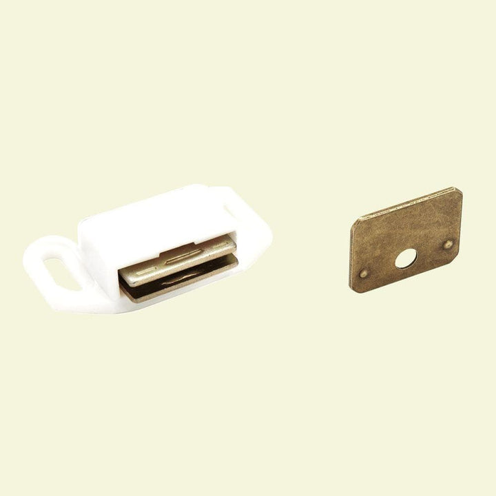 Amerock Magnetic Catch with Steel Strike - White